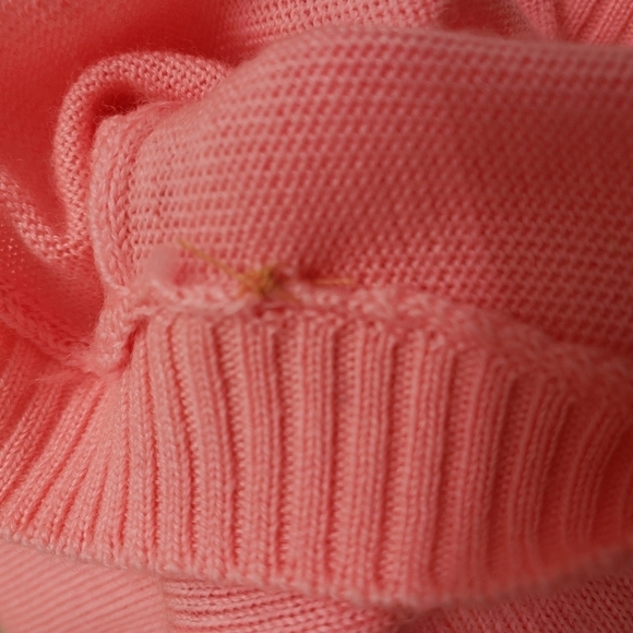 J. Crew Coral Merino Wool Long Sleeve Ruffles at Wrist Top Sz M NWOT - Picture 10 of 10